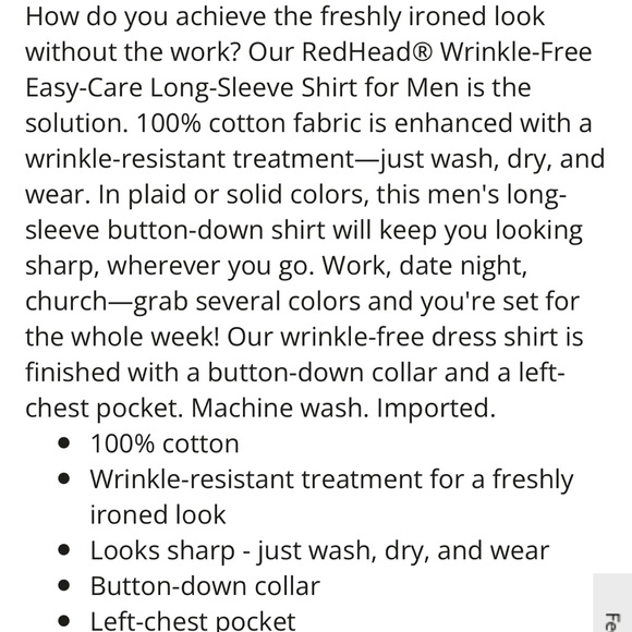 EUC Bundle of 5 RedHead long sleeve button down shirts excellent used condition - Picture 3 of 13